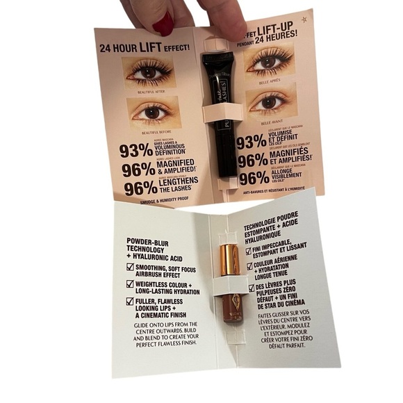 NEW Charlotte Tilbury 4 Piece Magic Cream Mascara Lip Blur Setting Spray Pouch - Picture 10 of 16